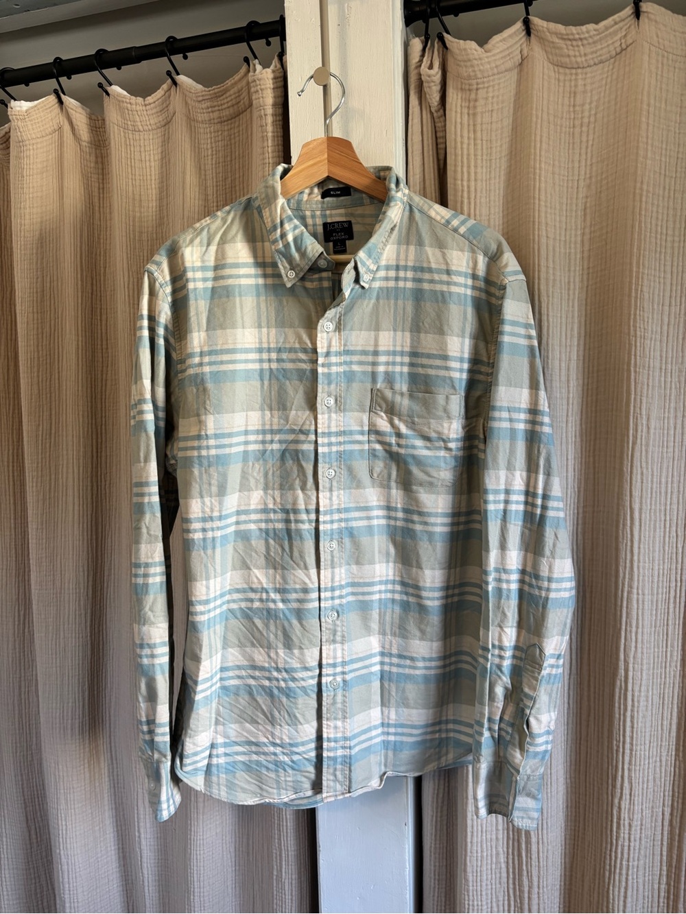 J. Crew Slim Flex Oxford- Large